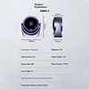 Desk Fan 100-Speed Digital Display Turbo Table Fan with Rechargeable Battery Wall-Mouted Design for Bedroom Home Office Travel