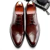 Mens Classic Derby Shoes Leather
