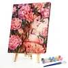(Multi-Style)Flower Girl-Paint By Numbers Acrylic Painting 40*50cm