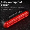 WEST BIKING Smart brake sensor taillight Mountain road bike night riding laser light Cycling safety warning light