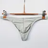 Men's Thong Underwear Sexy Men's Underwear Ice Silk Fabric Bikini G-String Thongs