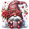 Rose Gnome - 11CT Stamped Cross Stitch - 45*45cm