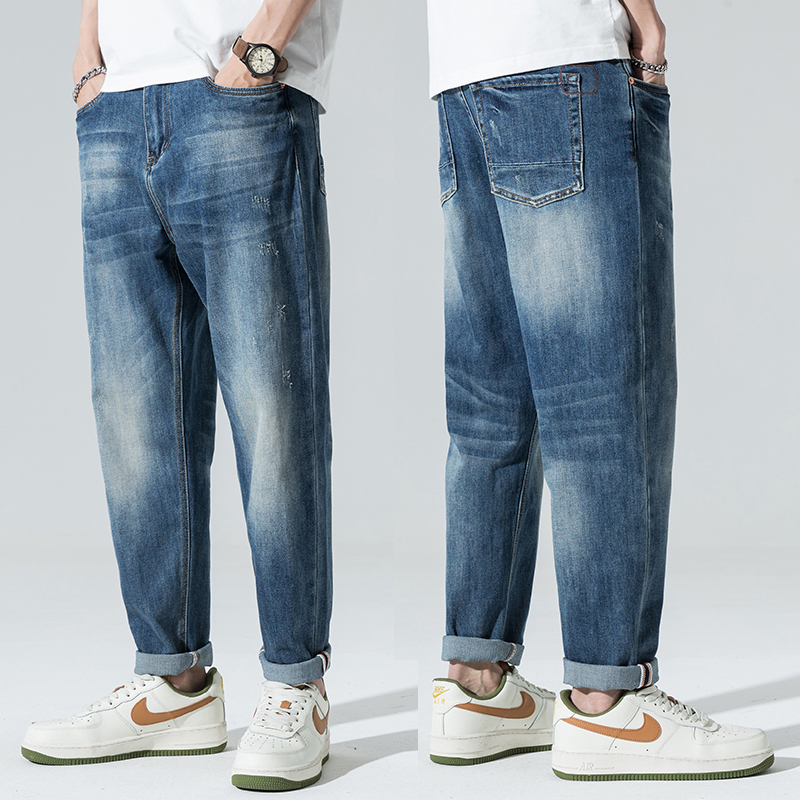 Loose Jeans For Men Stretch Baggy Pants Wide Leg Oversize Jeans Men Streetwear High Quality Brand Denim Trousers Men's Clothing