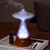 Flying Saucer Cold Aromatherapy Diffuser | No-fire Aromatherapy Diffuser + Soft Night Light Rechargeable Portable Aromatherapy Diffuser