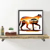 Leopard Landscape-Full Round Diamond Painting 