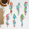 （Single-Sided）6pcs DIY Diamond Painting Bookmark Pendant
