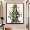 (Big Size) Witch - 11CT Stamped Cross Stitch 50*60cm/19.69*23.62in