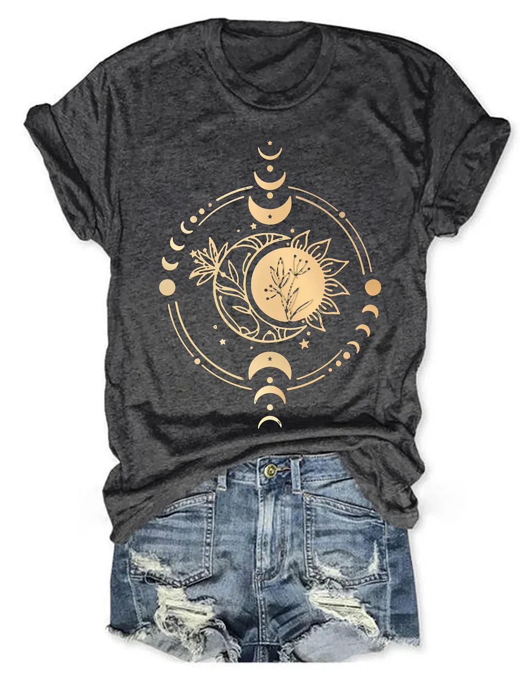 Shiny Mysterious Moon Phase T-shirt