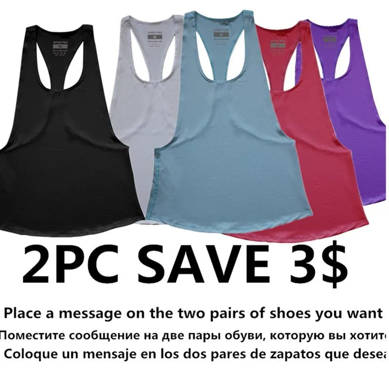 Racerback Fitness Yoga Vest Loose Sleeveless Sport T Shirt Women Backless Yoga Tank Top Quick Dry Athletic Running Shirts