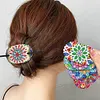 5Pcs pu mandala motif cheveux b&acirc;tons-bricolage accessoires de mode