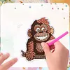 6Pcs Gorilla Diamond Painting Fridge Magnet Diamond Art Magnets Decals Kit