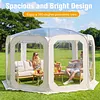 [US Local Warehouse] Bubble Tent for 6-8 Person Portable Transparent Igloo Tent Dome 12x7ft with Rain Cover & Storage Bag Bubble House for Camping Parties and Stargazing