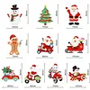 10pcs/set Diamond Painting Hanging Ornament Single Side 5D DIY Cartoon Christmas Gift Kits