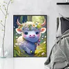 >SALE<Full Embroidery Eco-cotton Thread 11CT Printed Zodiac Ox Cross Stitch 40x50cm
