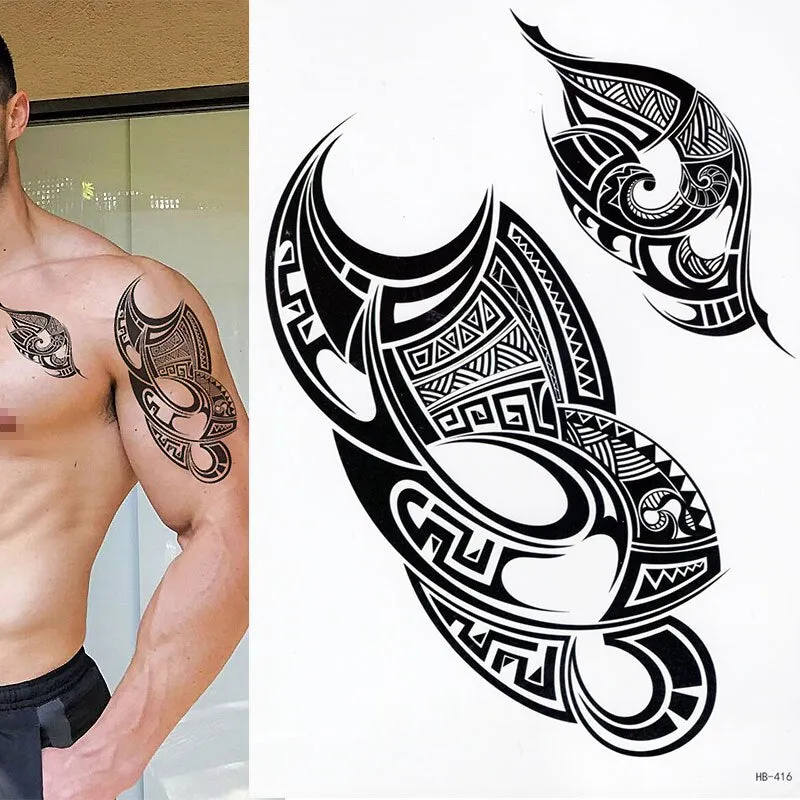 Compass Temporary Tattoo - Wind Rose Compass Rose Waterproof Mens Womens Kids