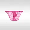 Men's Ultra-thin Transparent briefs Sexy U-Convex Tights Low-Rise Seamless Ice Silk Lace Underwear