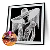 Elegant Lady In Top Hat - Partial Special Shaped Diamond Painting 30*30cm