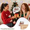 (US Local)DIY Xmas Diamond Painting Wooden Door Pendants Decoration for Feiend Gifts (Elk)