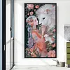 Girl Lion-14CT Stamped Cross Stitch 40*70cm/15.75*27.56in (Big Size)