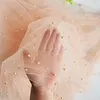 Pearl Gauze Table Runner 120 Inch 10 FT Tulle Shabby Chic Semi Sheer Cheese Cloth Fabric Runner for Wedding Party Baby Shower Birthday