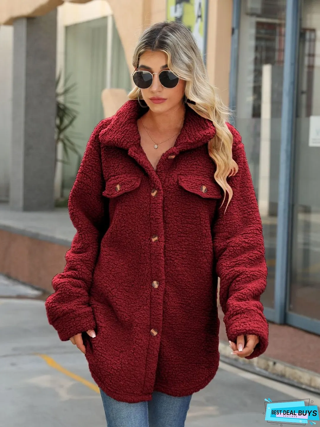 Button Down Collared Coat
