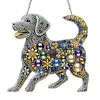 Diamond Painting Acrylic Double-side Cute Dog Pendant Hanging Gem