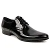 Men's Formal Black Patent Leather Dress Derby Tuxedo Shoes 