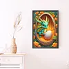 >SALE<5D DIY Full Round Drill Diamond Painting Green Dragon Home Decor 40x60cm