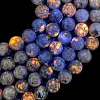 Natural Flame Stone Round Loose Beads Spacer Beads for Making Jewelry DIY Accessories Bracelet Necklace 15 Inch
