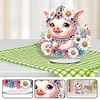 >SALE<Acrylic Daisy Pig Diamond Painting Desktop Ornaments for Bedroom Table Decor