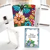 Floral Special Shape Diamond Painting Photo Frame Home Decor (Christmas Blue)