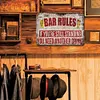 Bar Rules - Vintage Metal Signs - 20*30cm - Warning