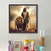 Jesus Lion-11CT Stamped Cross Stitch 40*40cm