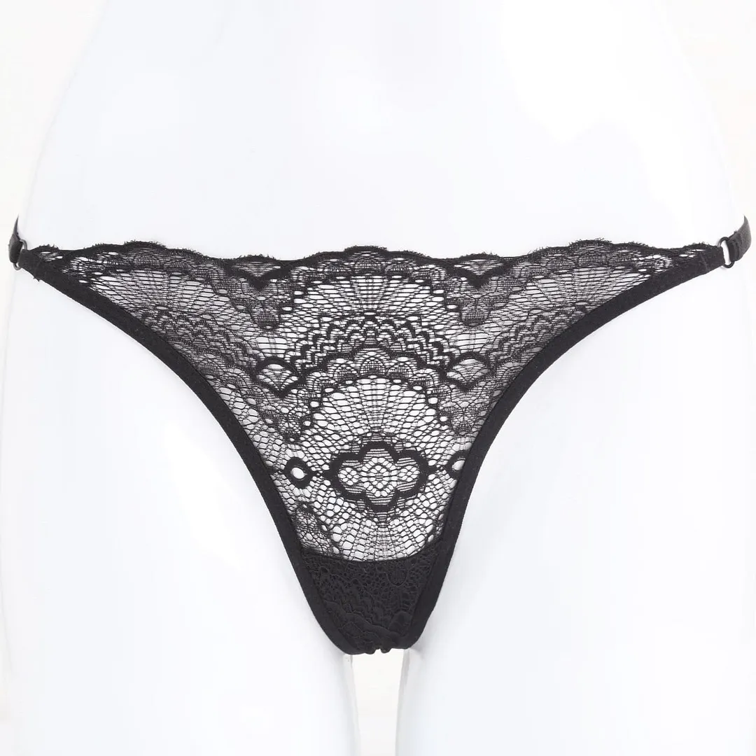European Thong Pants Women's Underwear Sexy Lace Panties Fashion Hollow Out T Pants Low Waist Seamless Briefs Female Lingerie