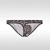 Men's Low Waist Sexy Transparent Ice Silk U Convex Pouch Briefs