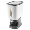 Rice Dispenser 22 Lbs Rice Storage Container Sealed Moisture Proof Cereal Dry Food Storage Container with Measuring Cup for Kitchen Pantry Organization