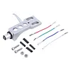 Turntable Headshell with 4 Lead Wires Cartridge Headshell Stylus Holder for LP Vinyl Record Player Turntable Phonograph