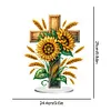 Acrylic Cross Sunflower - 5D DIY Craft Ornament