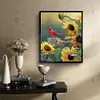 Birds Sunflower-Partial Round Diamond Painting