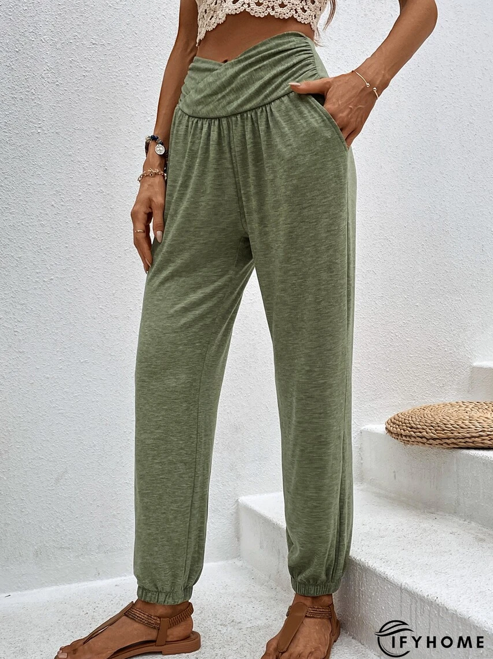 Loosen Plain Casual Pants | IFYHOME