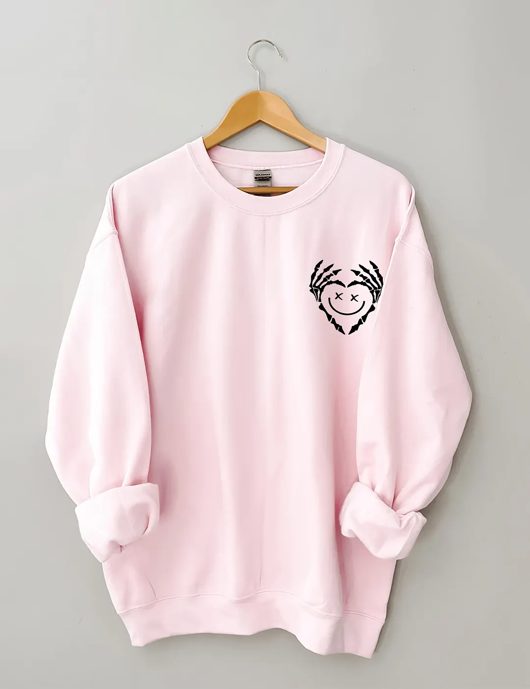 Stay Positive With Skeleton Sweatshirt