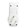 4pcs UK Plug Power Outlet Light Switch Socket+1pc Wireless Remote Control