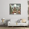 Christmas Tree And Santa Claus - 11CT Stamped Cross Stitch - 50*50cm - Xmas