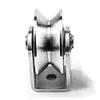 2Pcs V Type Groove Wheel Stainless Steel Gate Roller Wheel for Gym Equipment