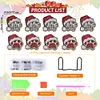 10pcs/set DIY Diamond Art Halloween Art Diamonds Coaster with Holder Kits (Dog Paw Christmas)