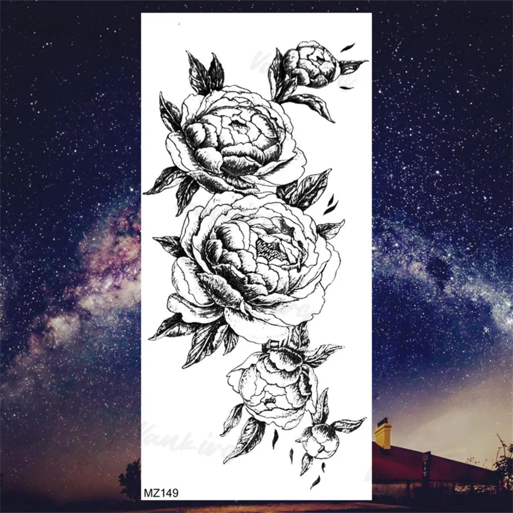 Sdrawing Lion Knight Temporary Tattoos For Men Adults Realistic Tiger Skeleton Fake Tattoo Sticker Arm Water Transfer Tatoos 3D