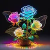 Luminous Roses-Full Round Diamond Painting