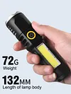 XPE COB LED Waterproof Camping Flashlight 4 Modes Torch Lamp for Outdoor Fishing