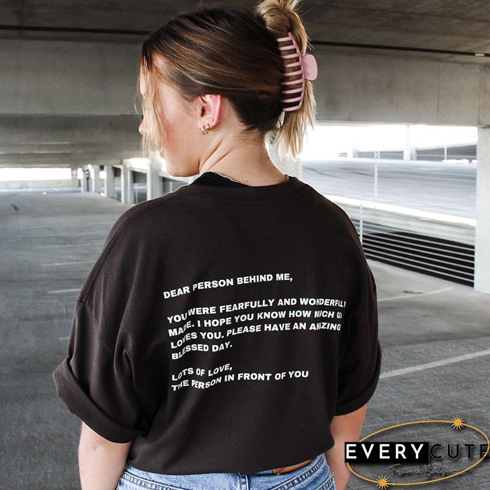 Jesus Loves You Dear Person Behind Me Funny Faithful Christian T Shirts Women Summer Fashion Religious Tshirt Top Dropshipping