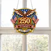 Diamond Painting Single-Sided Acrylic USA 250th Hanging Pendant Sun Catcher for Home Garden Wall Door